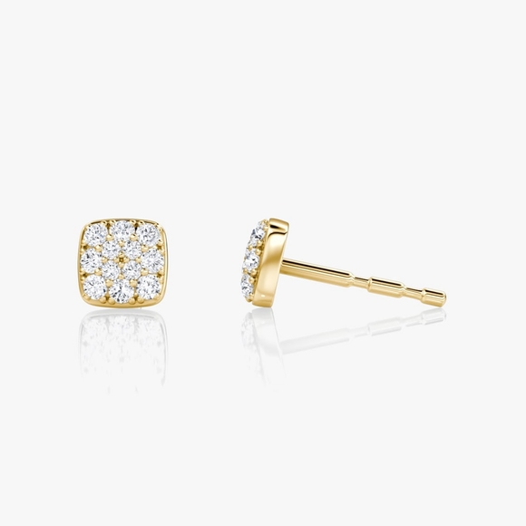 Vrai & Oro Jewelry - Vrai Pave Stud